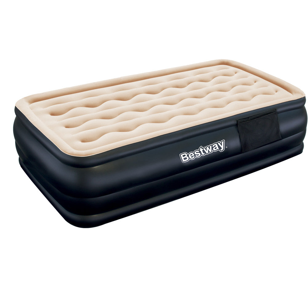 Bestway Single Inflatable Air Mattress Bed w/ Built-in Pump Black