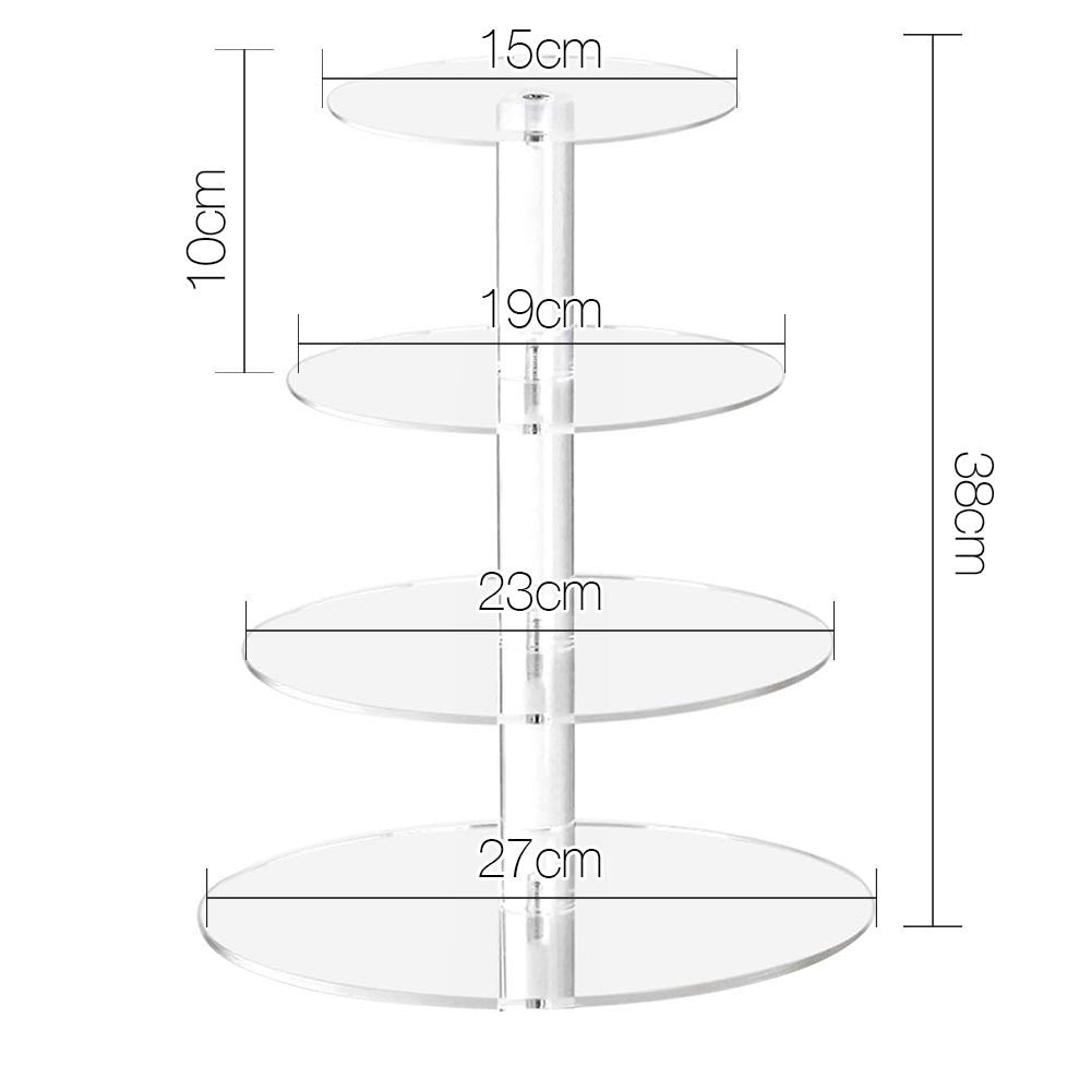 4 Tier Acrylic Cake Stand