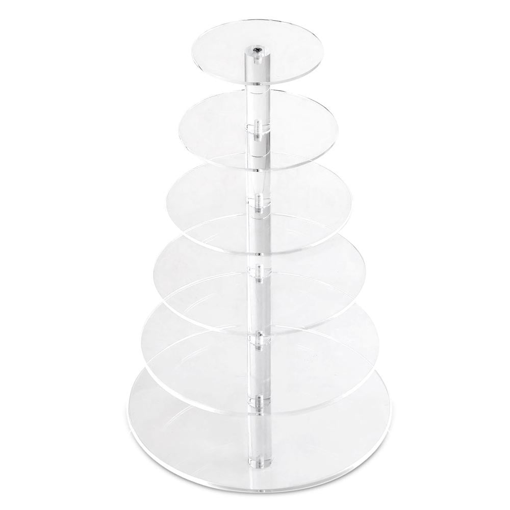 6 Tier Clear Acrylic Cake Stand 53CM