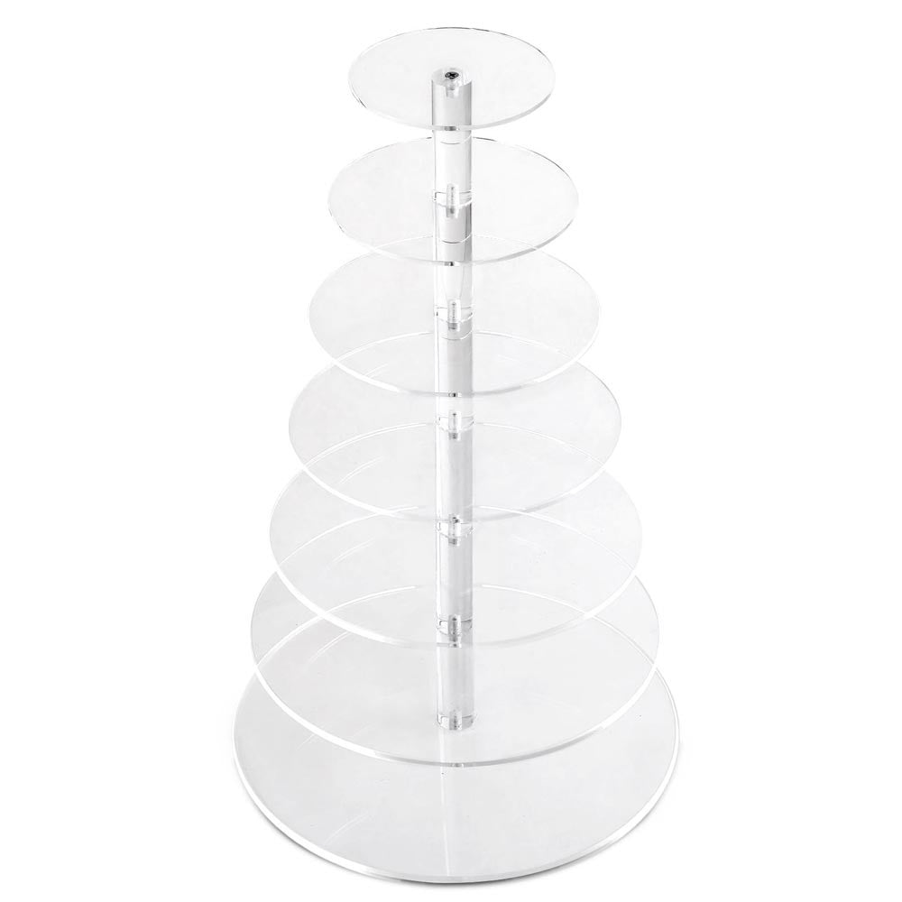 7 Tier Clear Acrylic Cake Stand 65CM