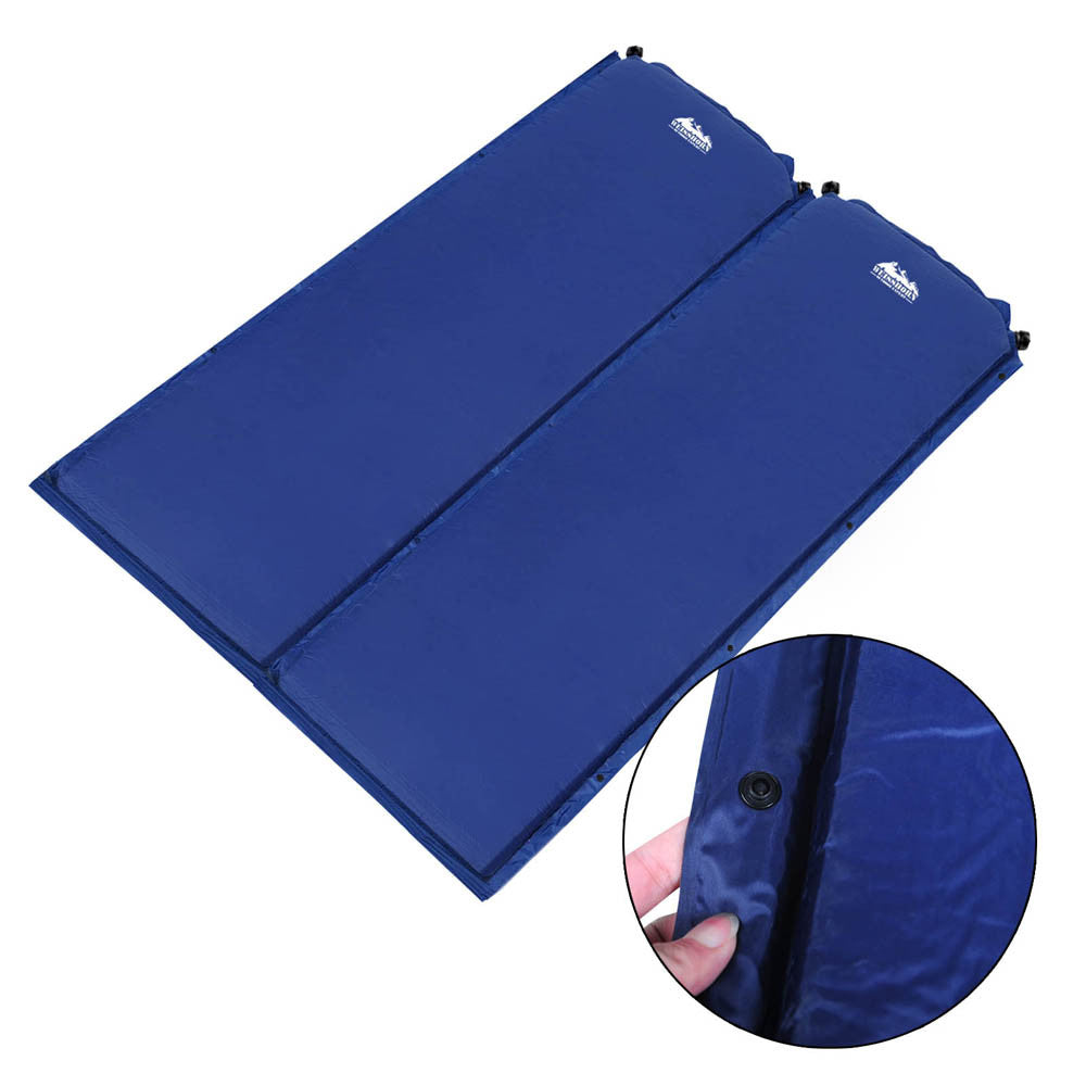 Self inflating Mattress Single 6cm Blue