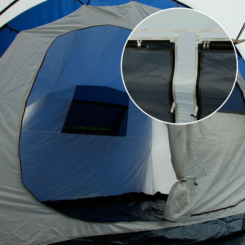 12 Person Family Camping Tent Navy Grey