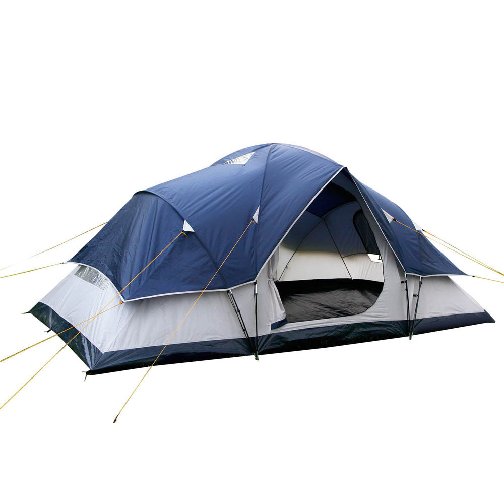 6 Person Family Camping Tent Navy Grey