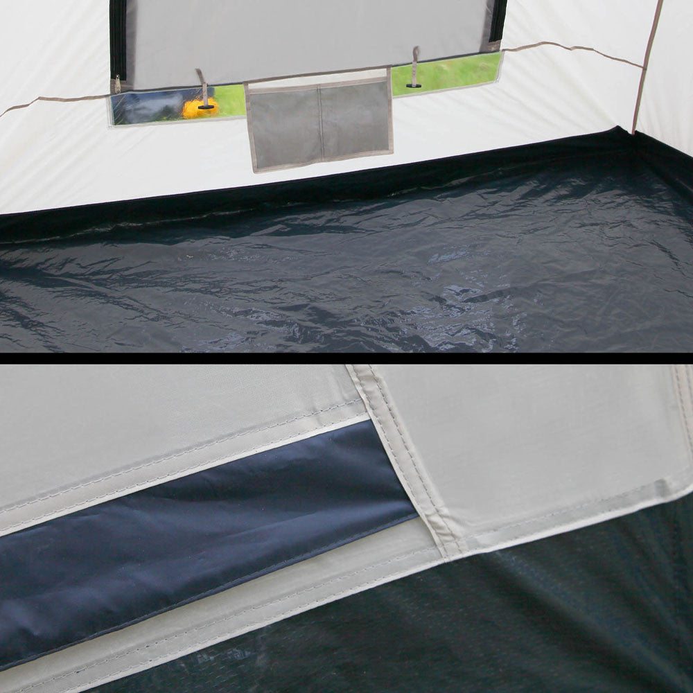 6 Person Family Camping Tent Navy Grey