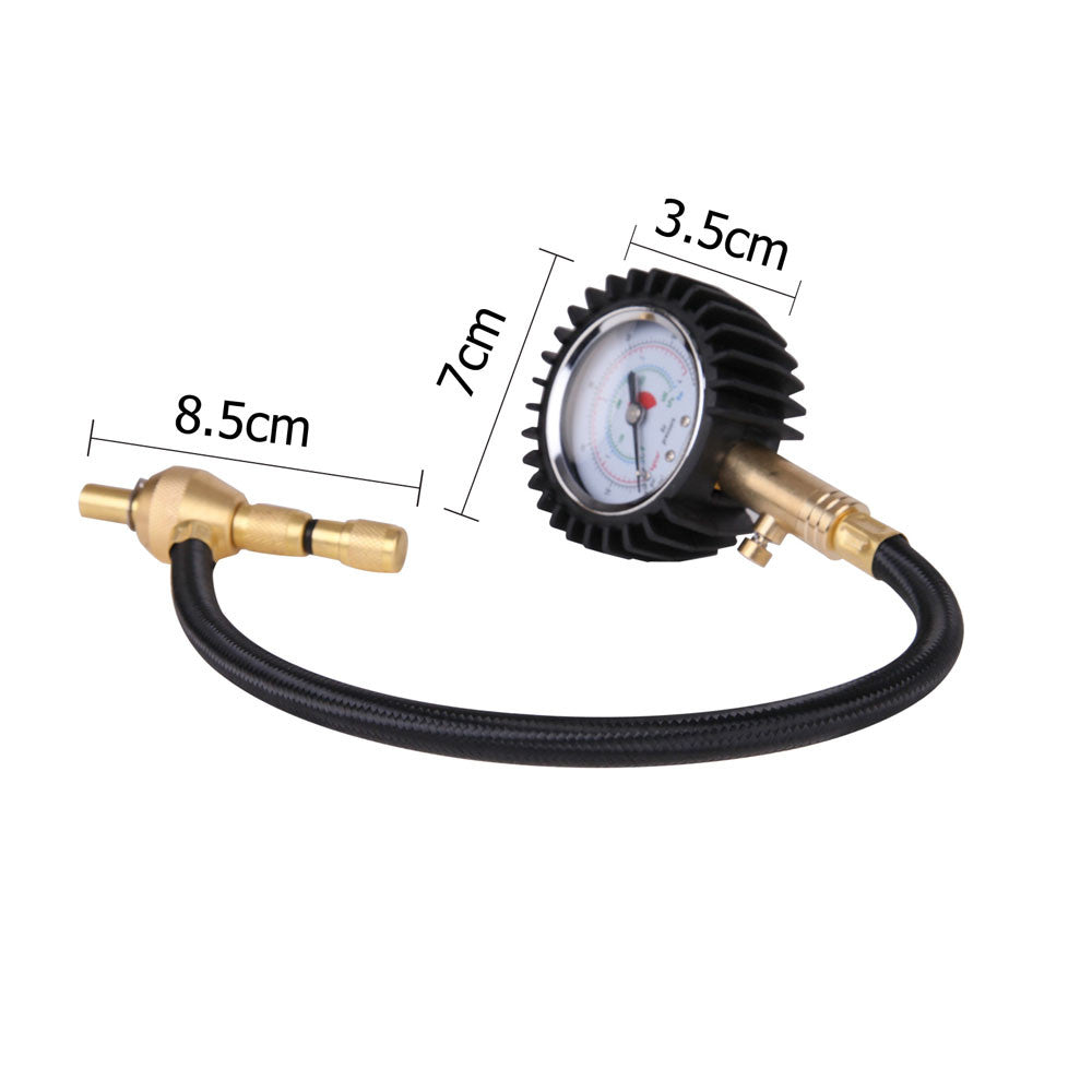 2-IN-1 Tyre Gauge & Deflator Black