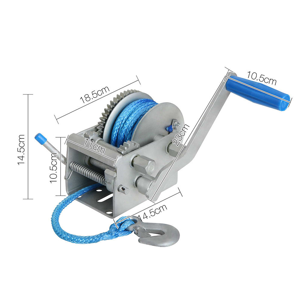 3 Speed Hand Winch with Rope