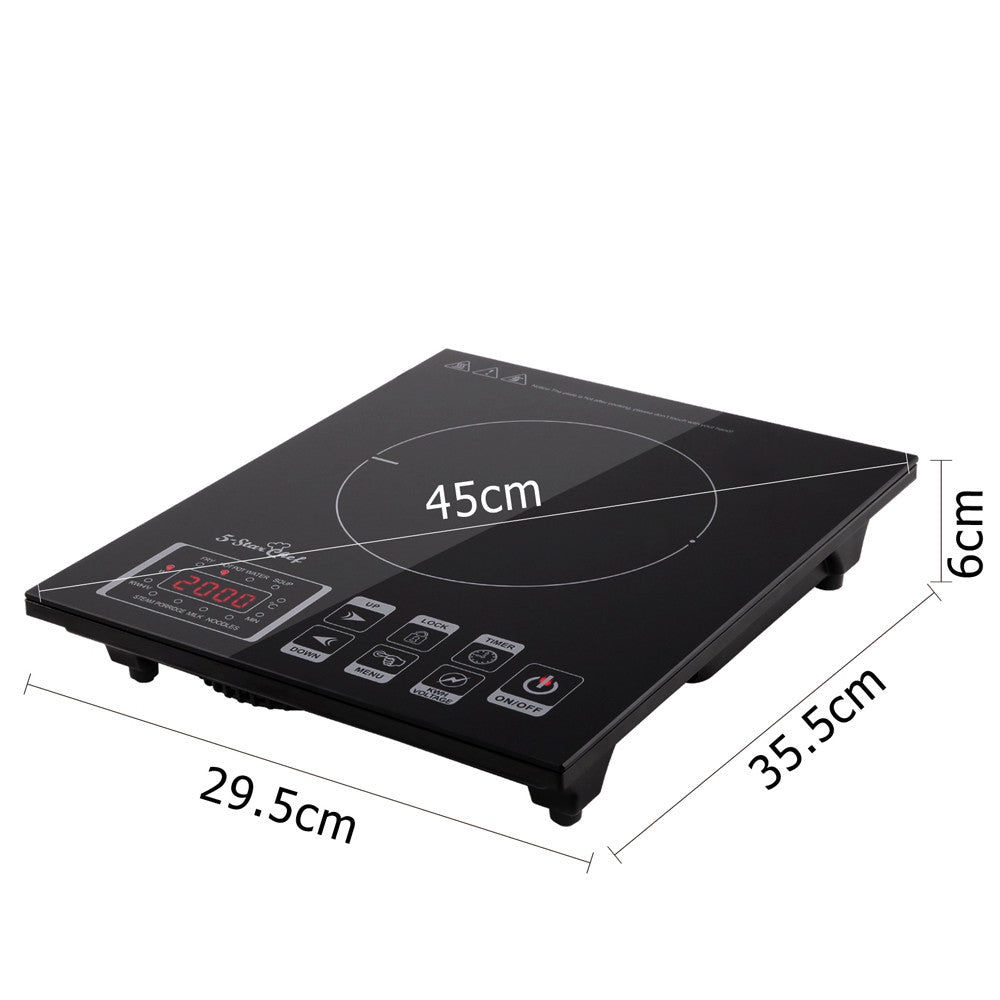 5 Star Chef Induction Cooktop w/ Digital Display Hotplate