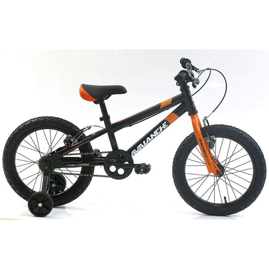 Avalanche Bolt 16" Boys Bicycle Black/Orange