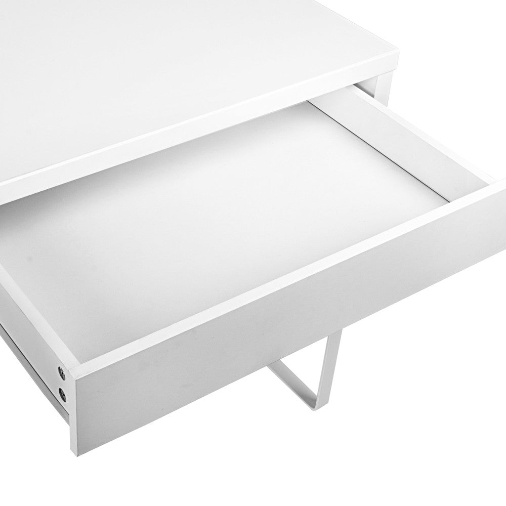 Office Study Computer Desk Cabinet White