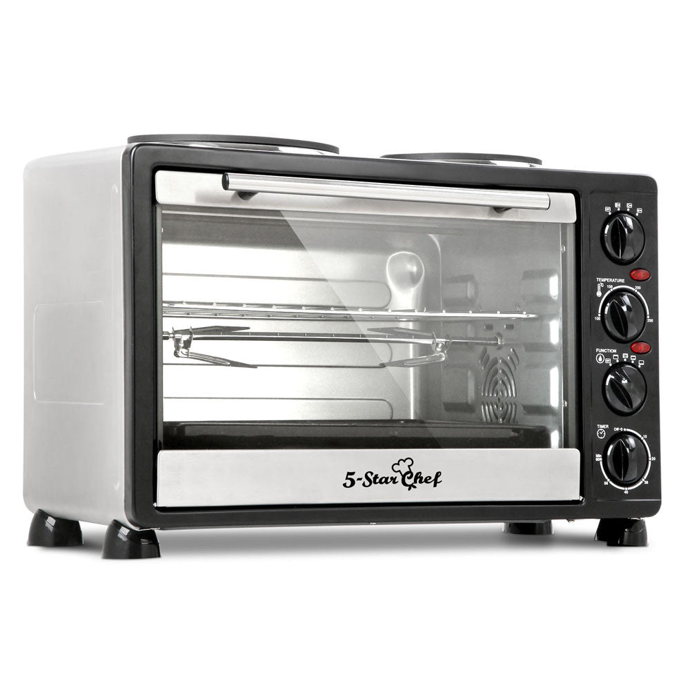 34L Benchtop Convection Oven with Twin Hot Plate