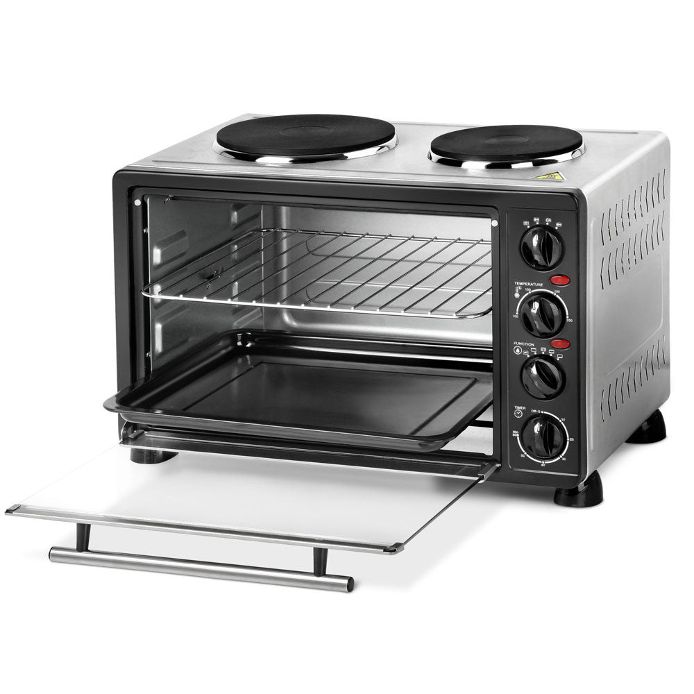 34L Benchtop Convection Oven with Twin Hot Plate