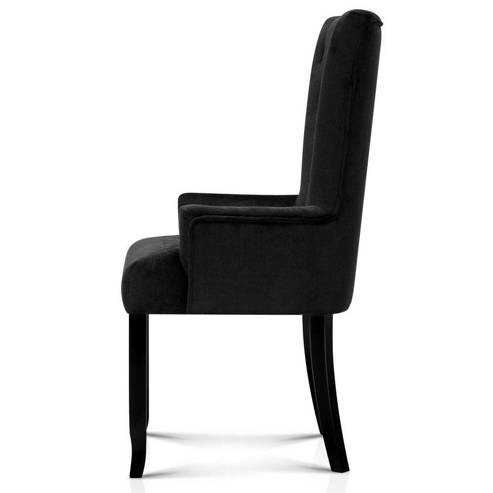 French Provincial Dining Chair - Black