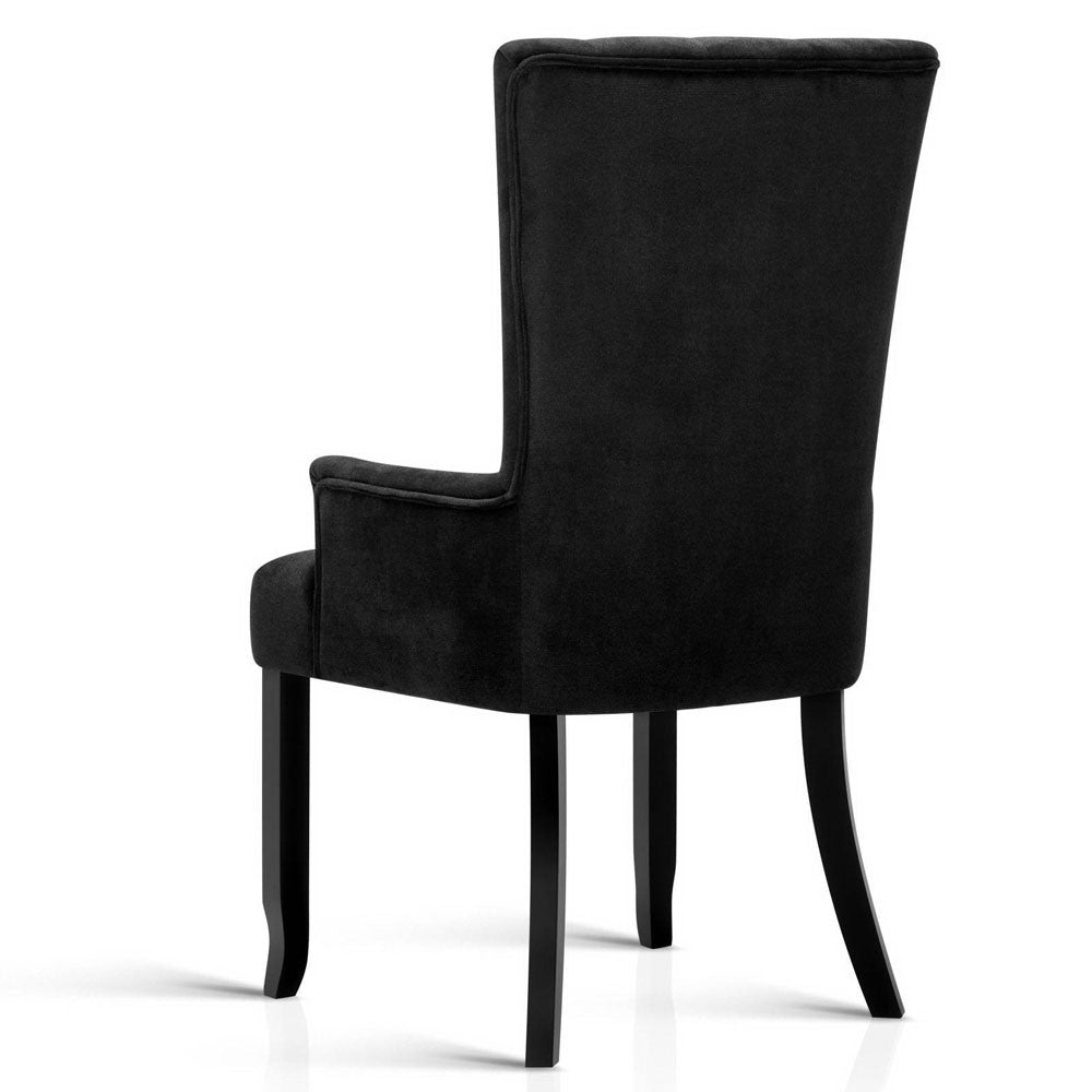 French Provincial Dining Chair - Black