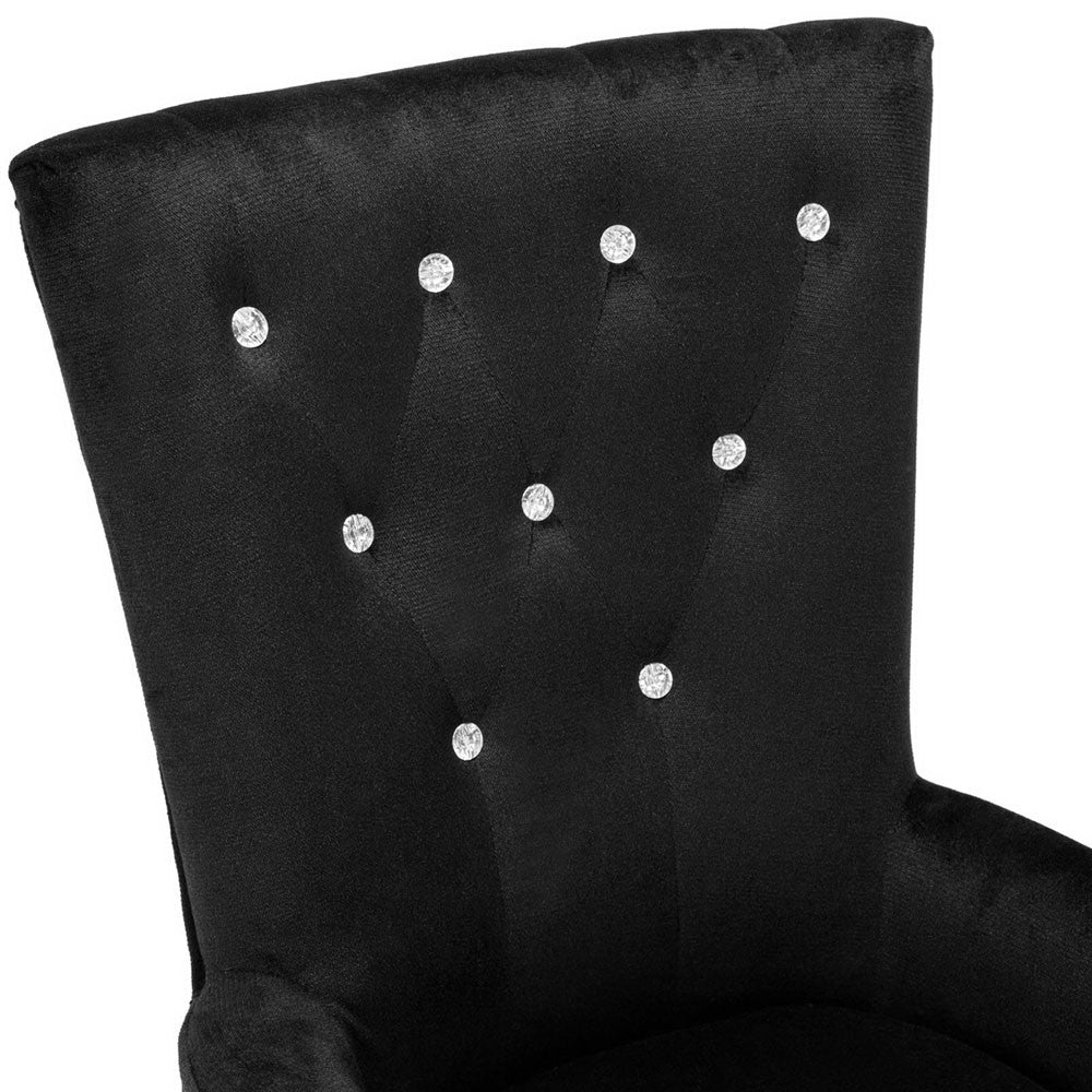 French Provincial Dining Chair - Black