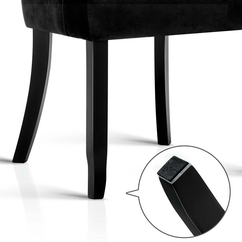 French Provincial Dining Chair - Black