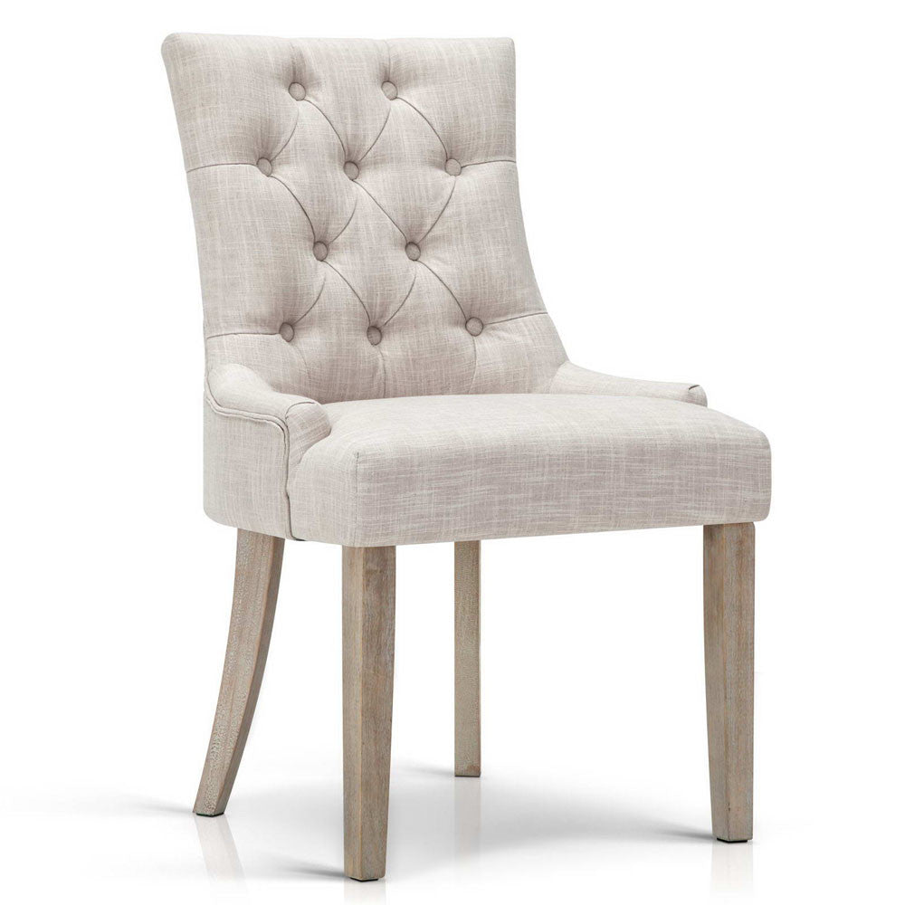 French Provincial Dining Chair - Beige