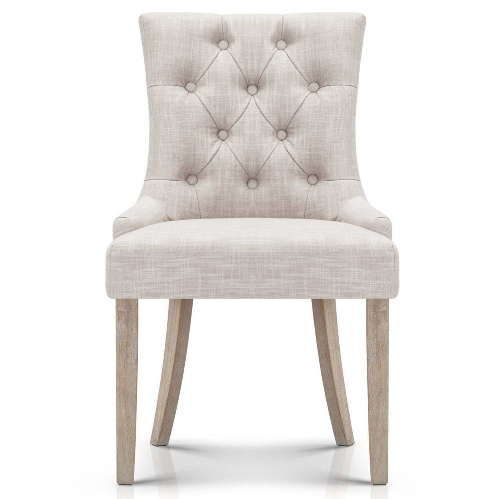 French Provincial Dining Chair - Beige