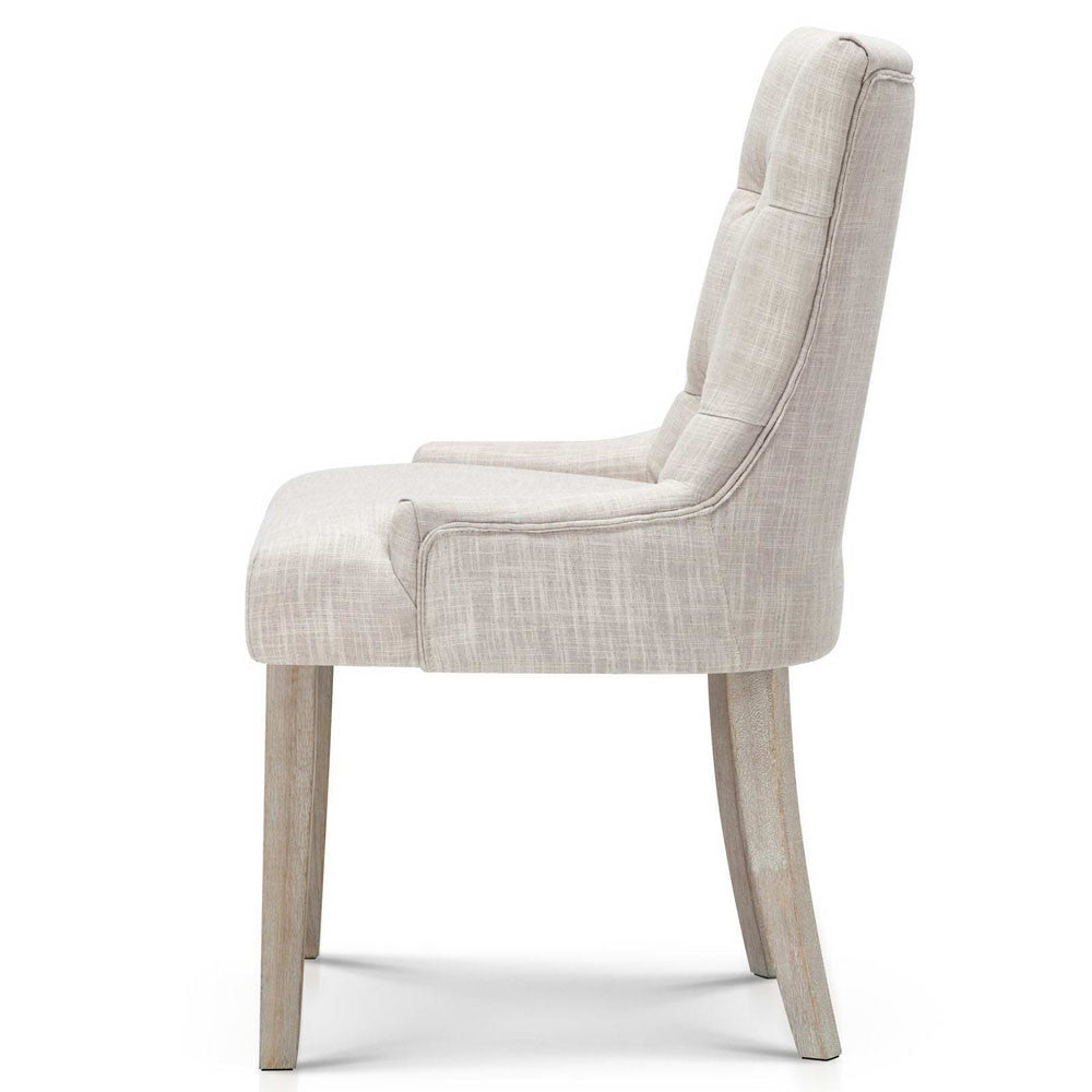 French Provincial Dining Chair - Beige