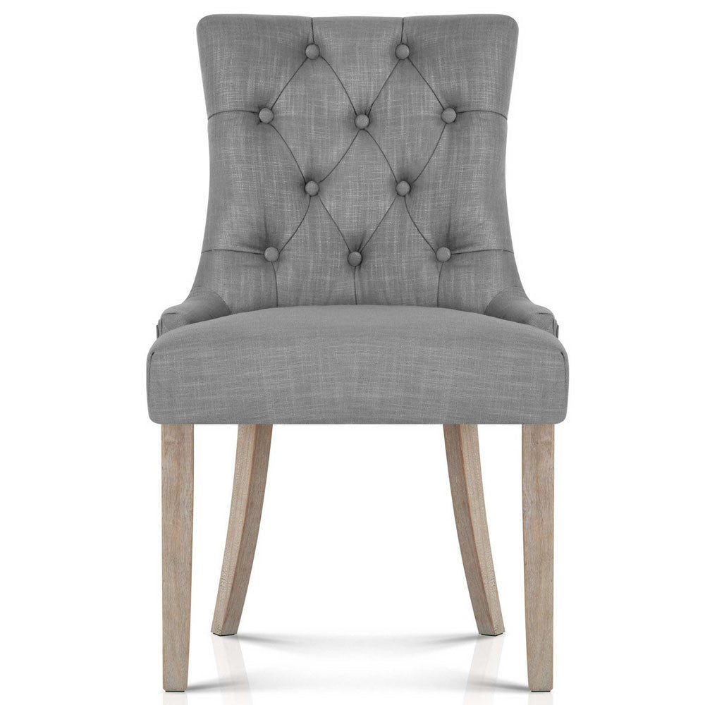 French Provincial Dining Chair - Grey