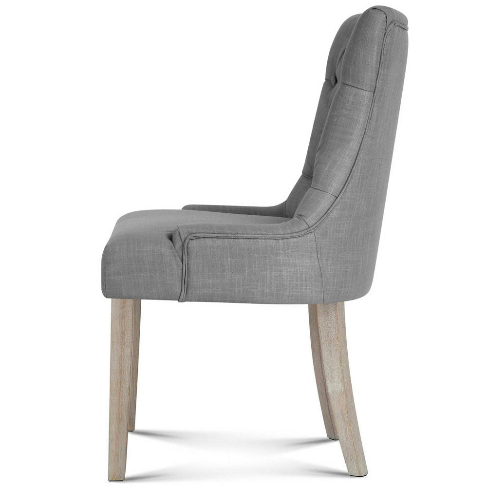 French Provincial Dining Chair - Grey