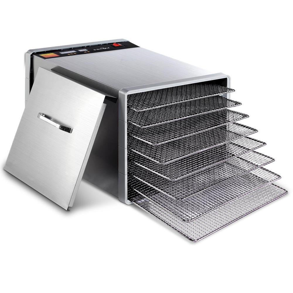 Stainless Steel Food Dehydrator – 8 Trays