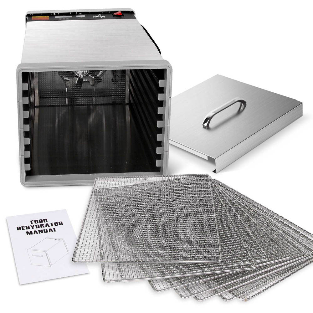 Stainless Steel Food Dehydrator – 8 Trays