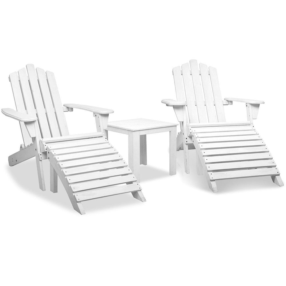 Adirondack Chairs & Side Table  5 Piece Set