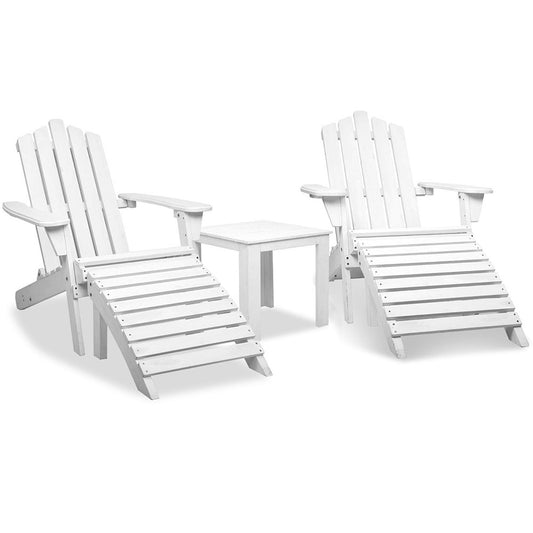 Adirondack Chairs & Side Table  5 Piece Set