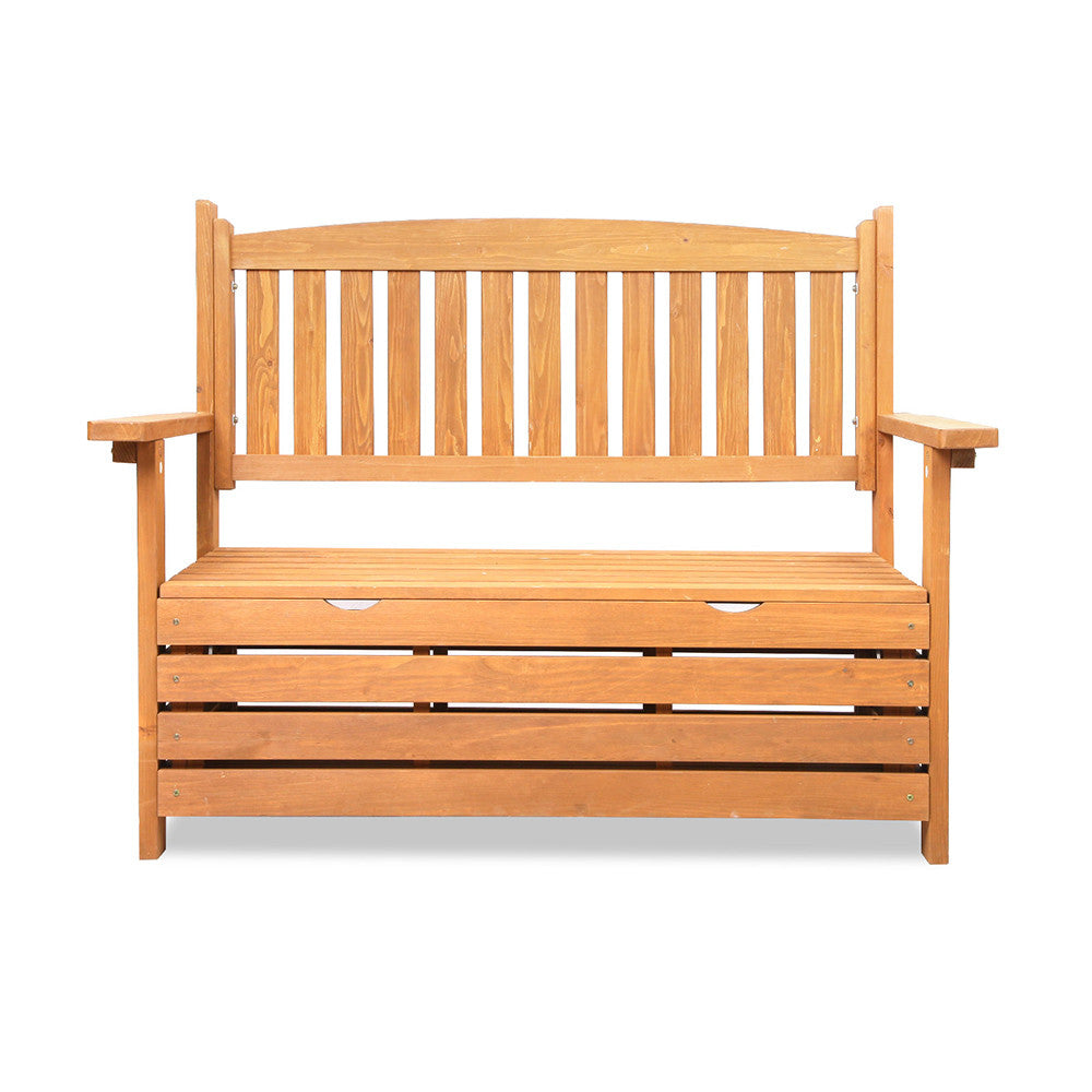 Wooden Outdoor Storage Bench