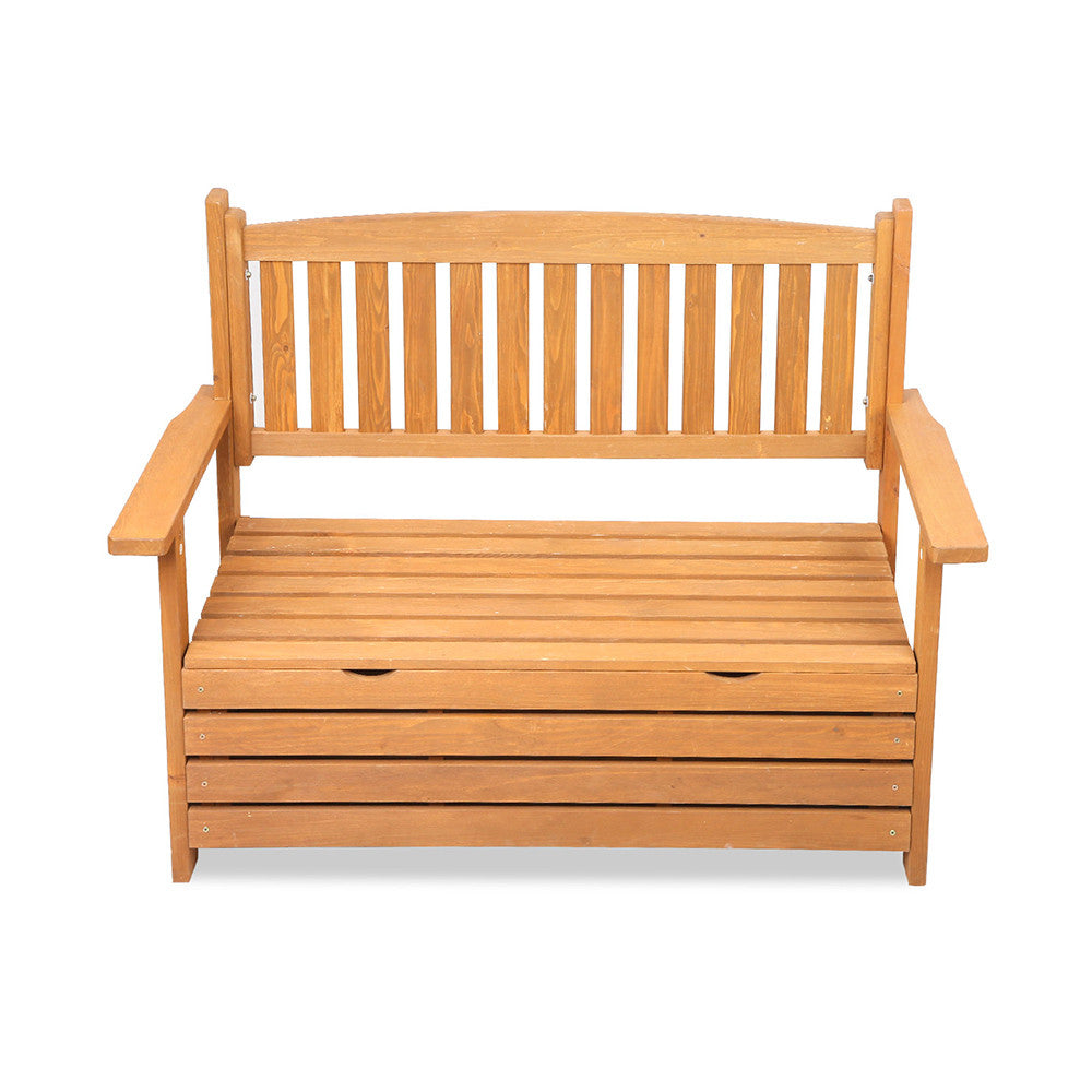 Wooden Outdoor Storage Bench