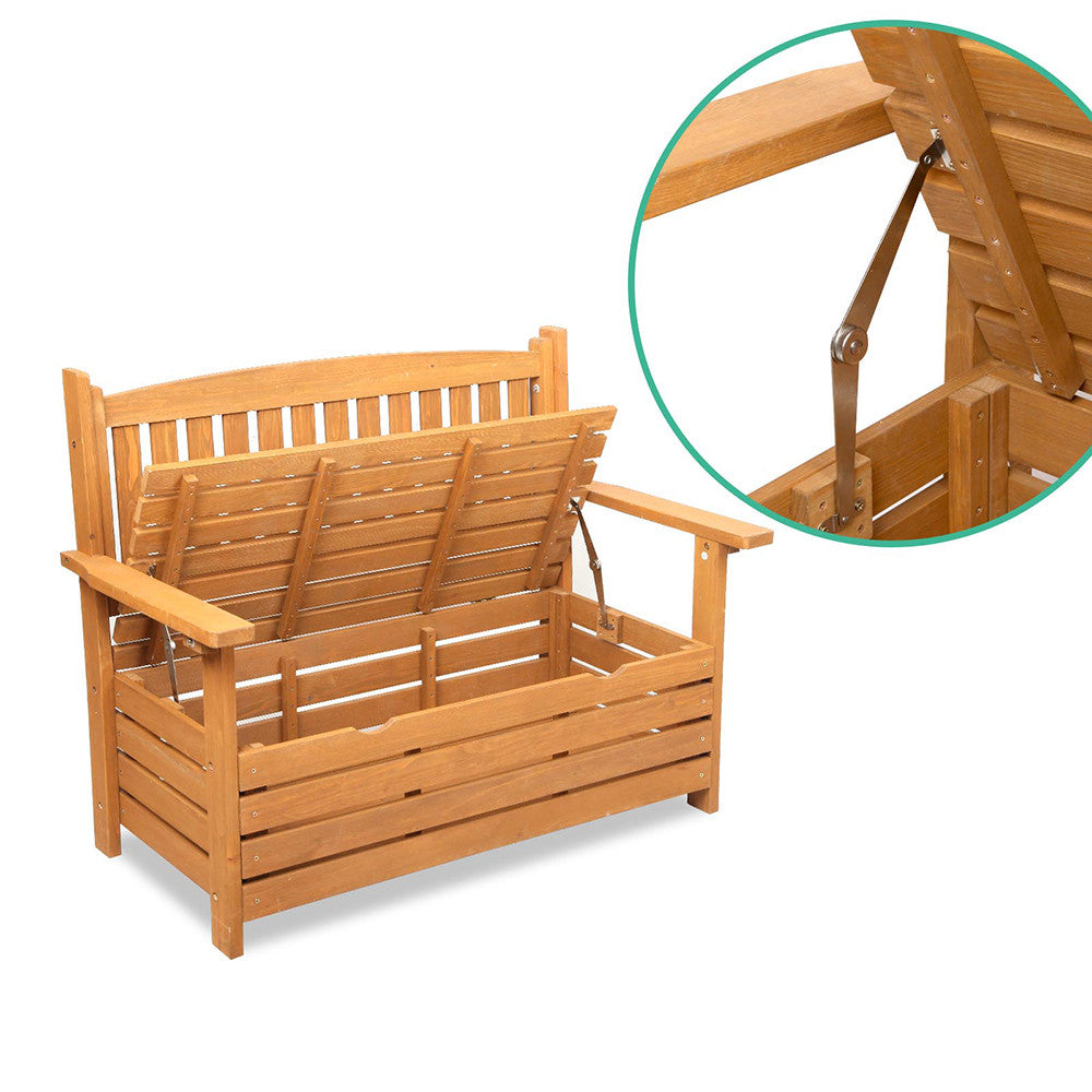 Wooden Outdoor Storage Bench