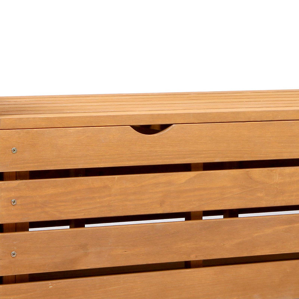 Wooden Outdoor Storage Bench