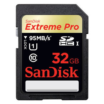 SanDisk Extreme Pro SDHC SDXPA 32GB UHS-I Memory Card 95MB/s