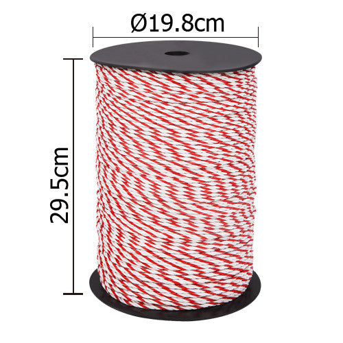 500m Roll Electric Fence Energiser Poly Rope