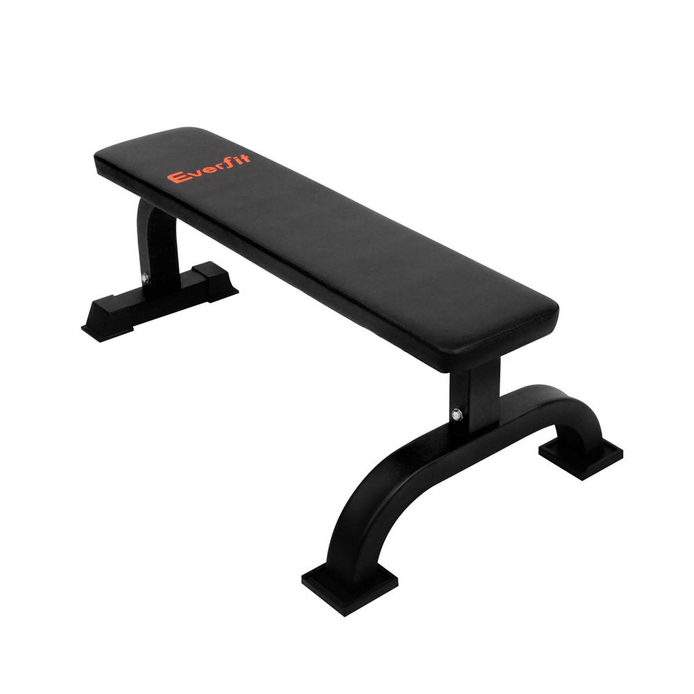 Fitness Flat Weight Bench Black