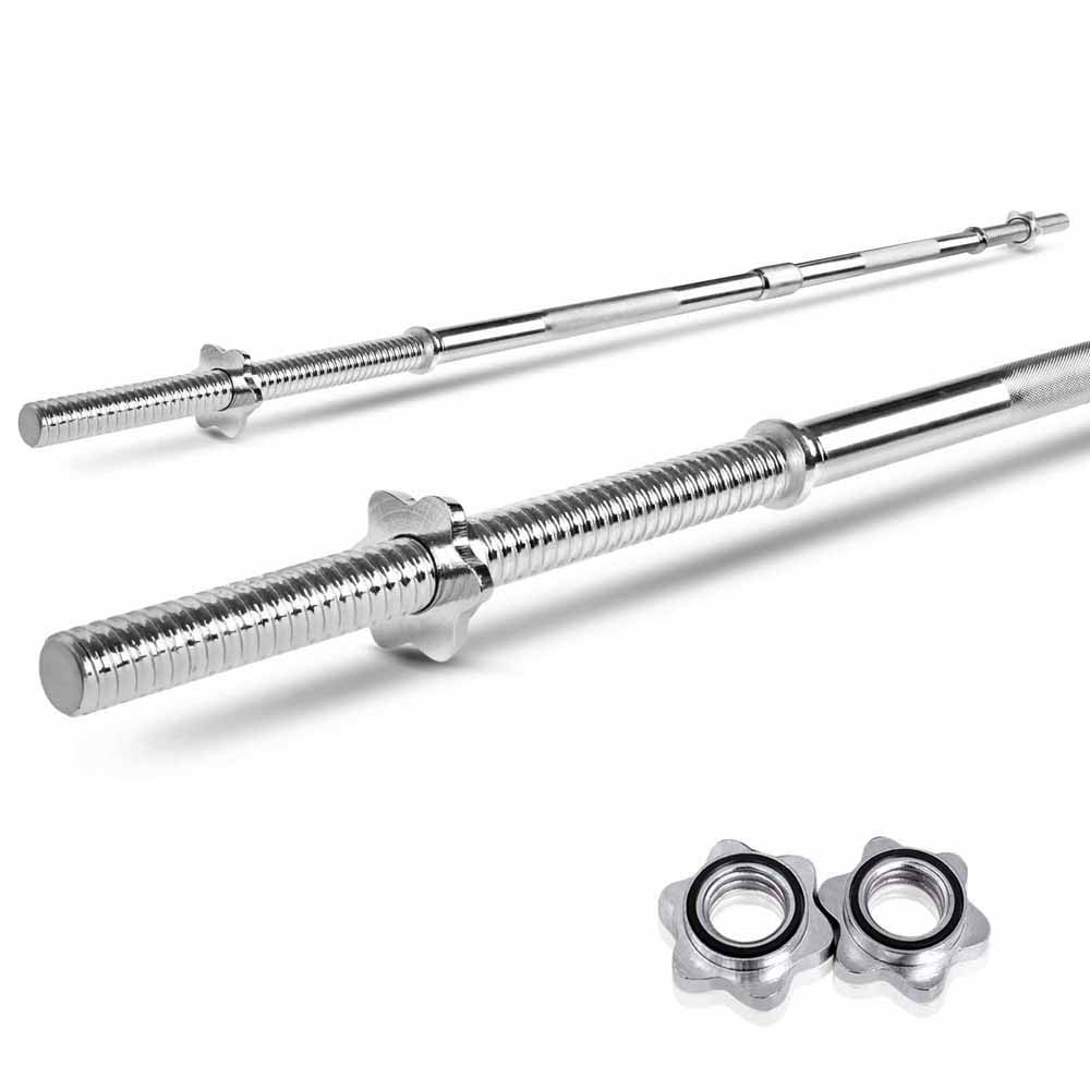 168CM Steel Weight Barbell with Spring Collars