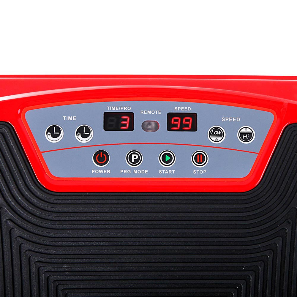 1200W Double Motor & 4D Shake Vibrating Plate Exercise Platform - Red