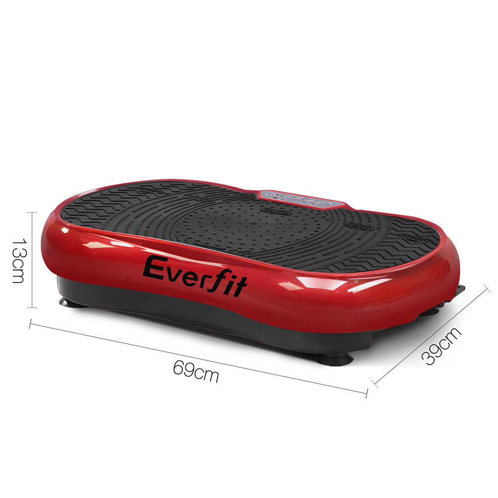 1000W Vibrating Plate Exercise Platform - Dark Red