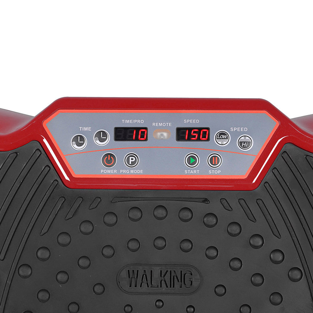 1000W Vibrating Plate Exercise Platform - Dark Red