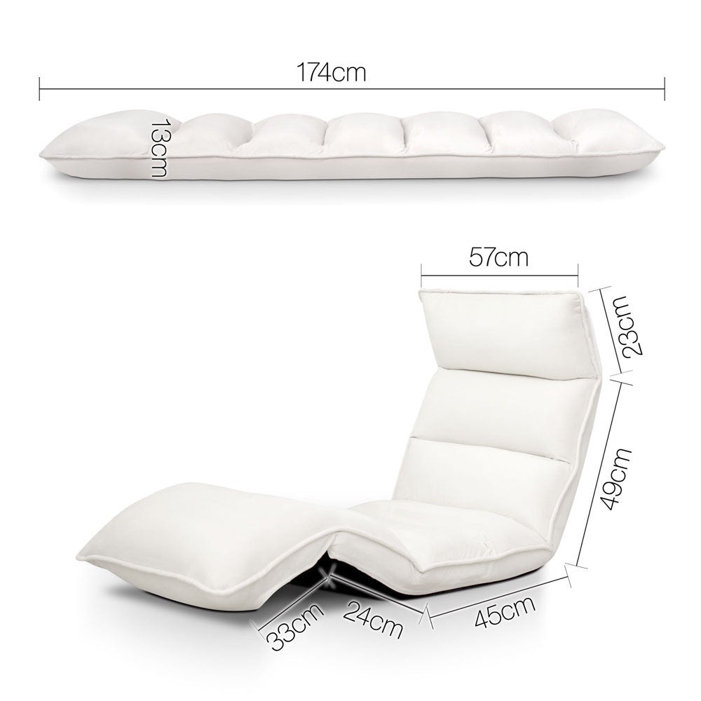 Lounge Sofa Chair - 375 Adjustable Angles – Ivory