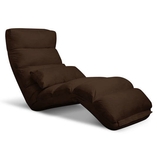 Lounge Sofa Chair - 75 Adjustable Angles – Brown 