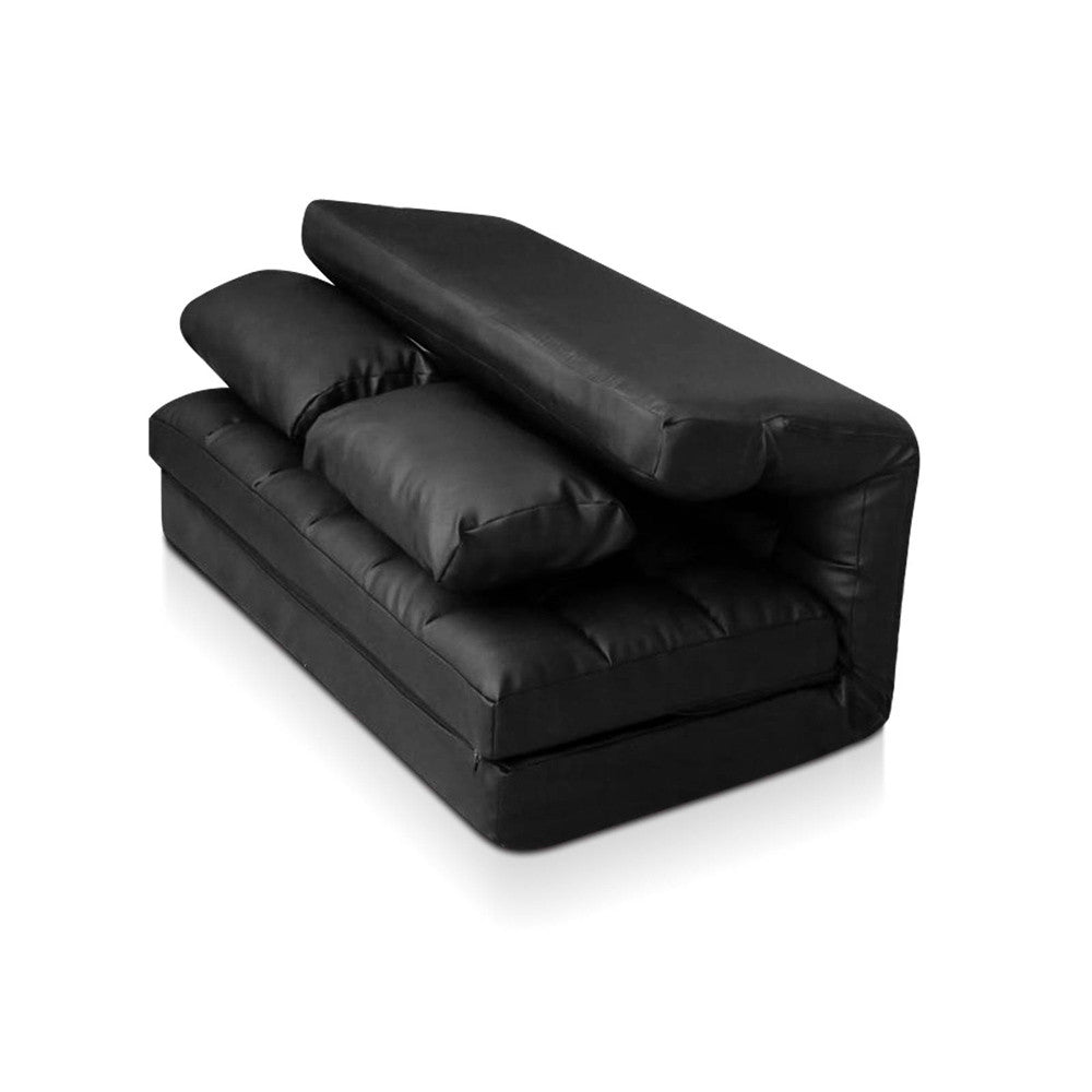 Double Size Adjustable Lounge Sofa - 10 positions PU Leather