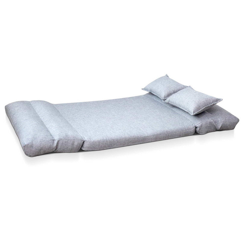 Double Size Adjustable Lounge Sofa - 5 positions Grey