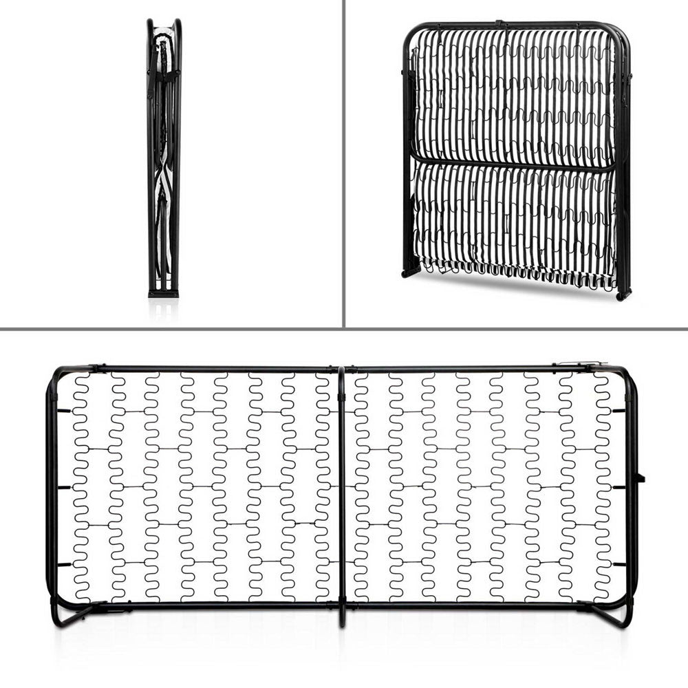 Foldable Guest Folding Bed with Mattress - Single