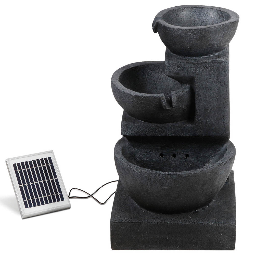 Solar Fountain with LED Lights