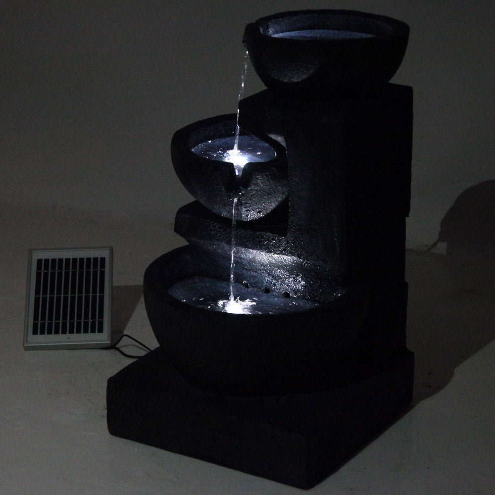 Solar Fountain with LED Lights