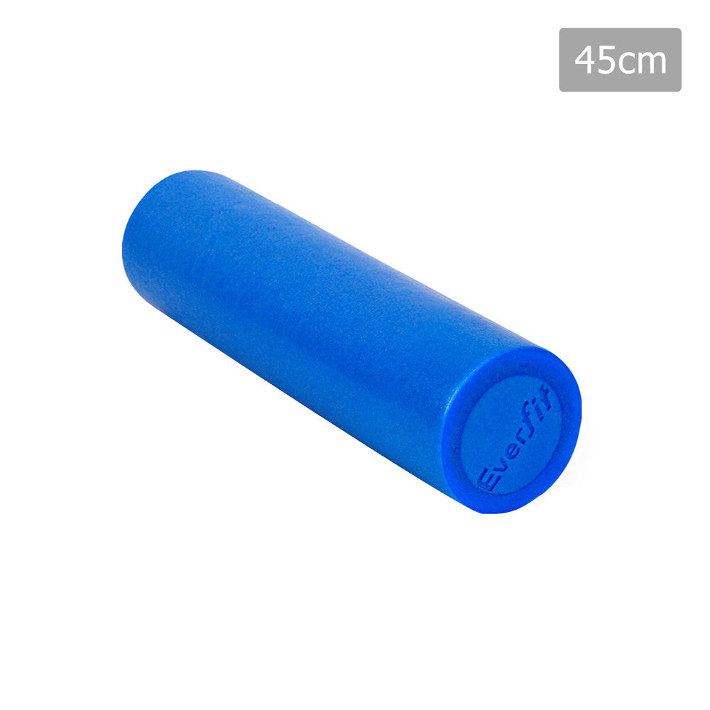 Yoga Gym Pilates EPE Stick Foam Roller Blue 45 x 15cm