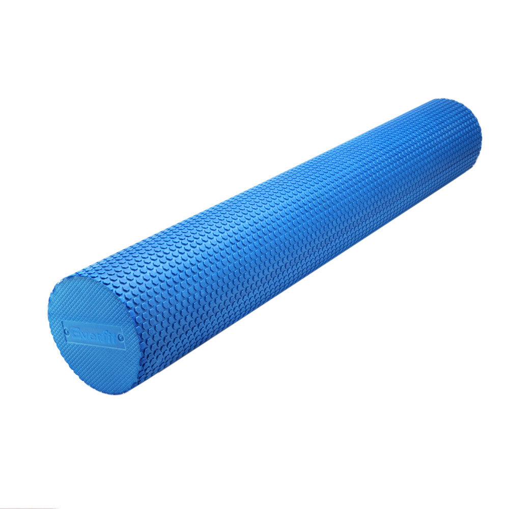 Yoga Gym Pilates EVA Stick Foam Roller Blue 90 x 15cm