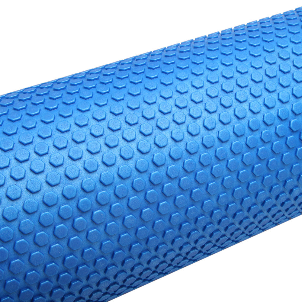 Yoga Gym Pilates EVA Stick Foam Roller Blue 90 x 15cm