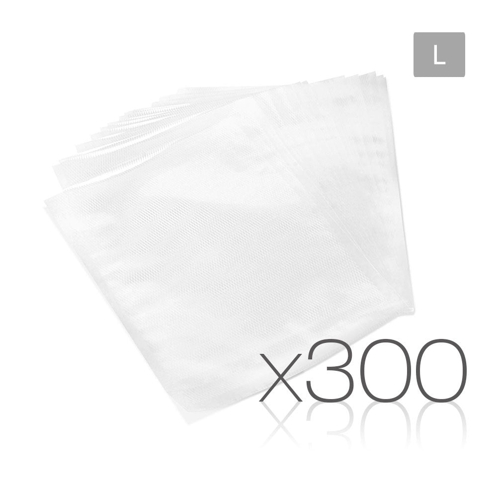 300 Food Sealer Bags: 28 x 40cm 